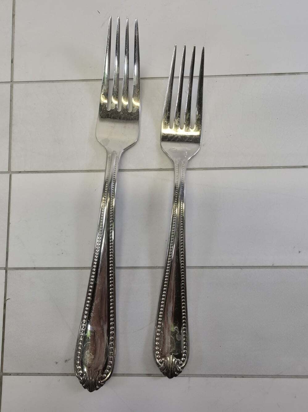 Lenox Vintage Jewel/Devoted 2 Dinner Place Forks 18/8 Stainless Glossy Korea